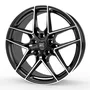 Mille Miglia MM1004 Gloss Black Half Spoke Polished