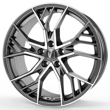 V1 Wheels V7 Glossy Gunmetal Machined
