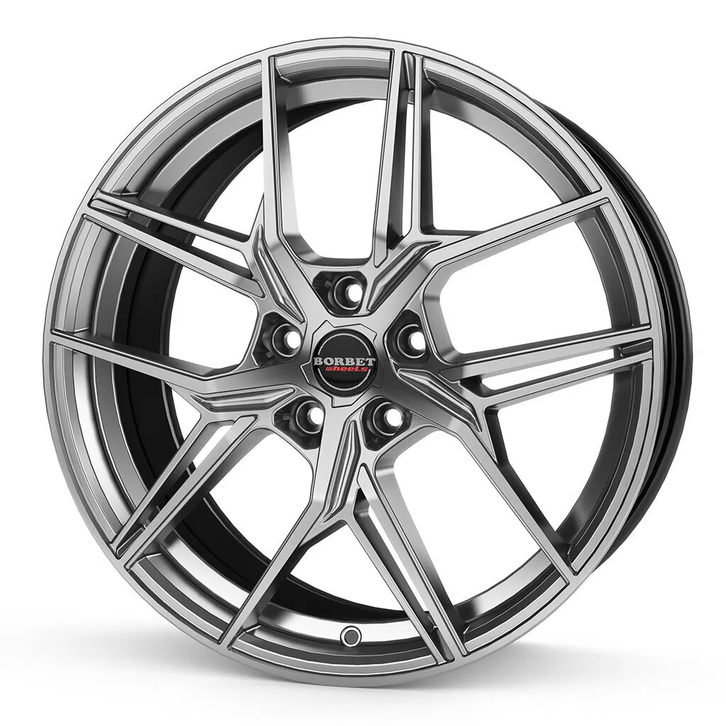 Borbet QX - hyper black silver